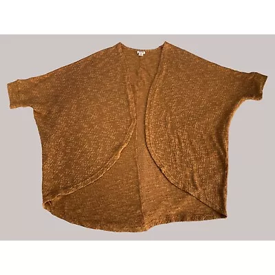 Missimo Rust Sweater Dolman Open Cardigan  Large • $12.99