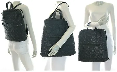 NWT$448- Michael Kors Winnie Large Drawstring Convertible Laptop Backpack Black  • $109