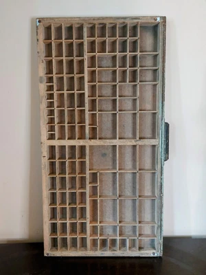 £0.99 • Buy Original Vintage Wooden Printers Tray Drawer Letterpress Typecase Type Case 1