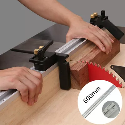 500mm Aluminum Alloy Miter T-Track T-Slot Woodworking Tools T-Slot Miter Track • £11.95