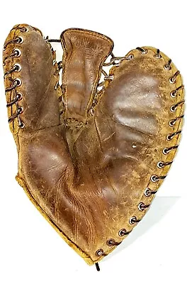 VTG MACGREGOR GOLDSMITH 1940's 3 Finger Baseball Glove Video & Many Good Pics • $10.50