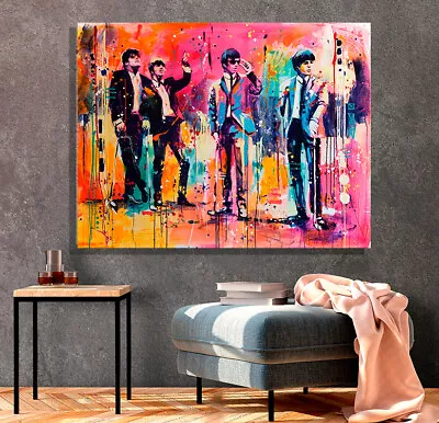 The Beatles Print On Stretched Canvas Prints  Abstract Artwork Decor Art • $93.45