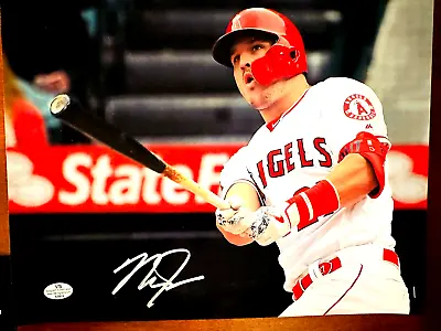 Mike Trout Signed Mlb Limited Edition 8.5  X 11  Picture With COA • $169