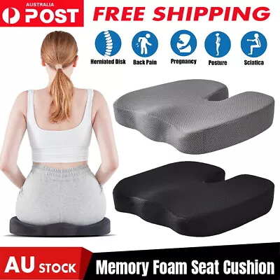 Coccyx Orthopedic Cushion Memory Foam Seat Car Office Seat Chair Pillow Health • $18.96