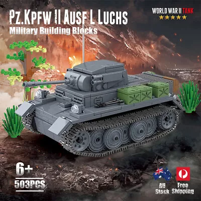 503PCS Luchs Tank Military Building Blocks MOC Set WW2 Serials Brick Model Toys • $33.95