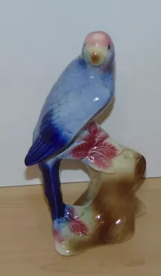 Vintage 8  Ceramic Royal Copley Blue Parrot Figurine-Mint • $20