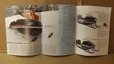 Vtg Mercury Lightening Rocket 250 200 Snowmobile Sales Brochure • $24.99