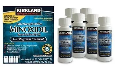 ✅Kirkland Minoxidil 5% Hair Regrowth Solution Extra Strength Men 6 Month Supply • $28.65