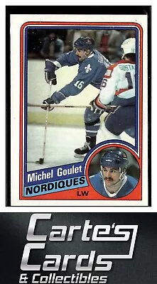 Michel Goulet 1984-85 Topps #129 Quebec Nordiques Hall Of Fame • $1.95