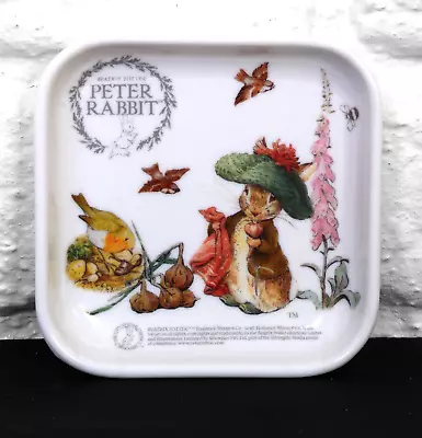 PETER RABBIT Stow Green Small Melamine Square Tray / Dish. Measures 9 X 9cms • £9.99