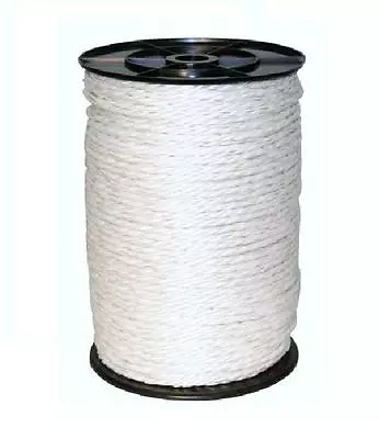 6MM WHITE ELECTRIC POLY ROPE - 200m Roll Fence Fencing Horse Paddock 6 X 0.20mm • £23.40