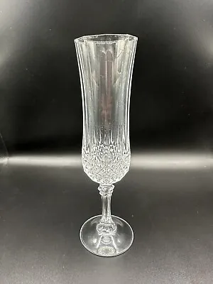 Cristal D'Arques Longchamp Champagne Flute 8” 4.5 Ounce Lead Crystal Clear. • $4.99