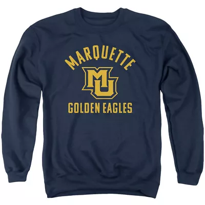 Marquette University Adult Crewneck Sweatshirt One Color Logo Navy S-3XL • $39.99