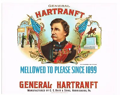 Cigar Box Label Vintage G.a.r 1915 General Hartranft Civil War Medal Of Honor B • $9.95
