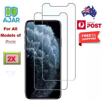 2X IPhone Tempered Glass Screen Protector For 15 14 13 12 8 7 Pro/Max/Plus/XR/XS • $5.99