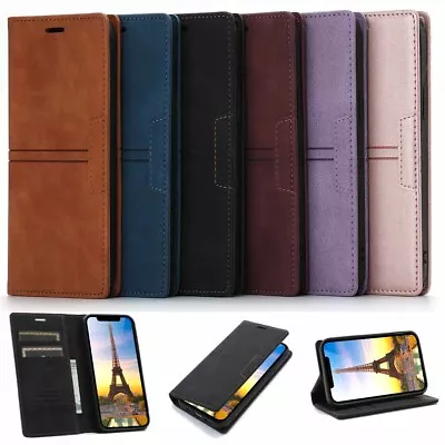 PU Leather Flip Card Stand Phone Case Cover For Xiaomi Redmi 8A 9A Note 9 10 Pro • $14.80