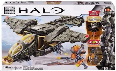 Mega Bloks Halo UNSC Pelican Gunship With Lights Sounds - 97129 - • $580.74