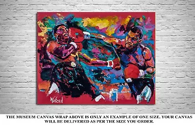 Sale Mike Tyson  18 W X 12 H Premium Canvas Giclee Art Framed Winford • $89.95