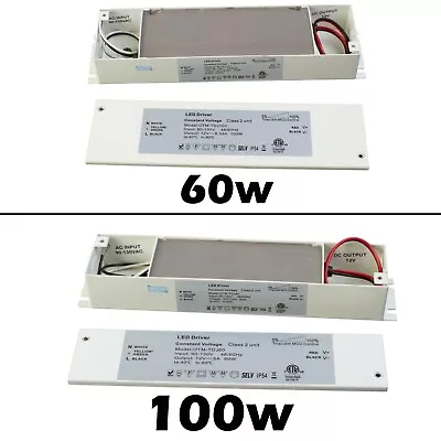 12v 60W 100W Triac Dimmable LED Light Power Supply With Junction Box Enclosure  • $64.99