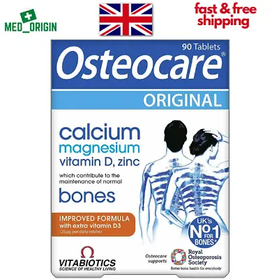 £12.99 • Buy Vitabiotics Osteocare Original 90 Tablets - Bone Health Formula Vitamin D3 Vegan