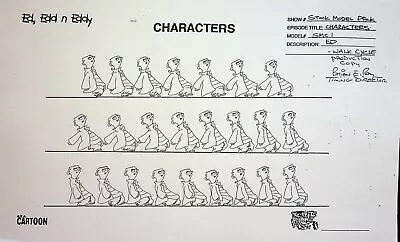 Ed Edd N Eddy 1999 Production Studio Model Cel Drawing Copy Hanna-Barbera #RB • $9.99