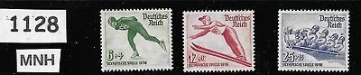 #1128      MNH  Set ScB79-81 / 1936 Winter Olympics Berlin Germany Third Reich • $19.95