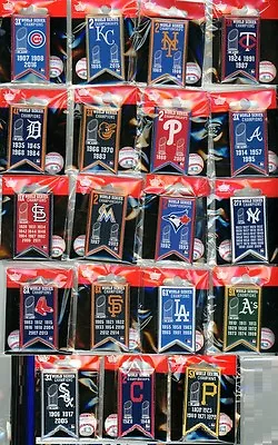 MLB Multiple Time World Series Champs Banner Pin Choice 19 Pins To Choose From • $9.99