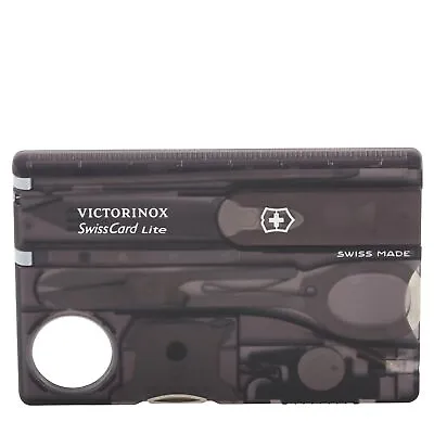 Victorinox Black Transparent Swiss Card Lite 0.7333.T3 T3 BK 0.7333.T3 • $29.65