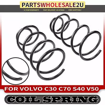 2x Front Sides Coil Springs For Volvo C30 2007-2013 C70 2006-2013 V50 2005-2011 • $38.99