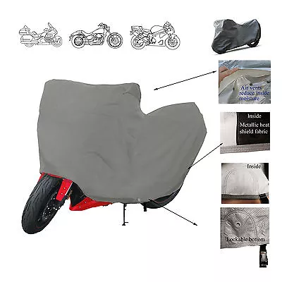 $79.96 • Buy Deluxe Motorcycle Bike Waterproof Storage Cover Yamaha V Star 950 Tourer