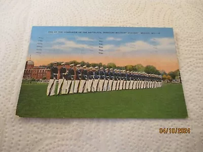 Mexico Missouri Military Academy Battalion Company Posted 1939 Linen Postcard • $4.99