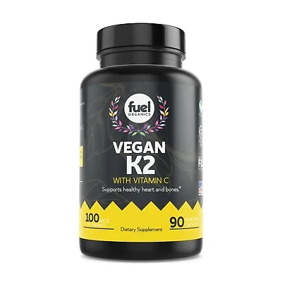 $12.99 • Buy Vitamin K2 (MK7) With Added Vitamin C To Boost Your Healthy Heart & Bones 100MCG