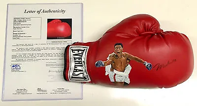 Muhammad Ali Signed Everlast Painted Boxing Glove Jolene Jessie Uda Jsa Full Loa • £1927.62