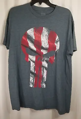 Marvel Punisher Distressed Design Unisex Tee Shirt Size Large • $14.99