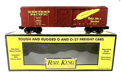 Mth Railking Western Pacific (ride Like A Feather) Boxcar 30-7444! O Gauge Train • $34.99