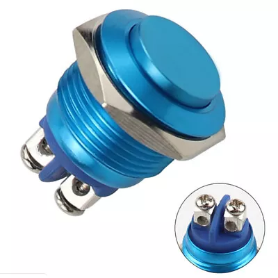 Momentary Push Button Switch 16mm Waterproof Mount Button SwitchWF_ftHH ❤TH • $7.68