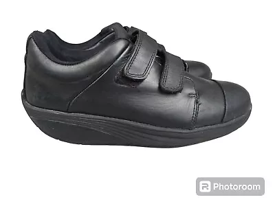 MBT Black Leather Comfort Loafers Walking Shoes Women's 5-5.5 • $59