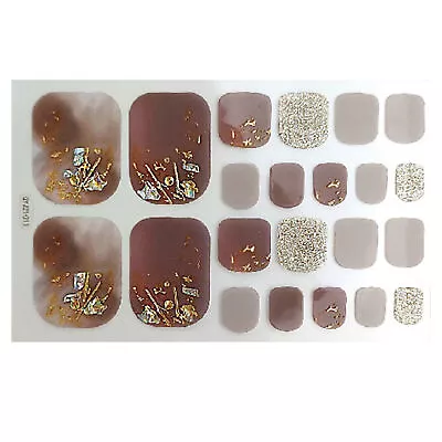 1 Set Toenail Polish Wraps Longwear Hot Stamping Vibrant Color Toenail Polish • $22.12