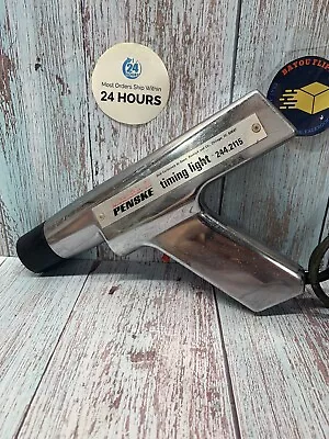 Vintage Penske Chrome Inductive Timing Light (244.2115) Mechanics Tool USA Made • $18