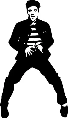 #1 ELVIS Presley Dancing VINYL DECAL Sticker Rock Roll Music • $3.59