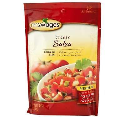 Mrs. Wages Create Your Own Salsa Mix In 4 Oz. Packets (Medium Mix 12 Packets) • £44.94