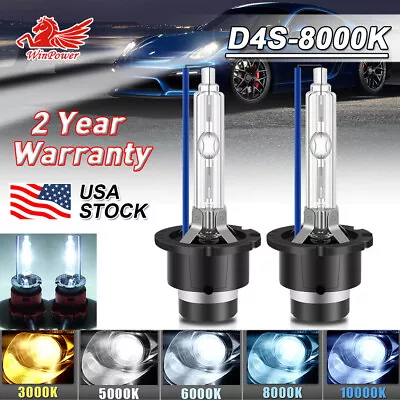 Set Of 2 D4S 8000K HID Xenon Bulbs Ice Blue For Lexus Toyota Replace Bulbs Set • $16.95