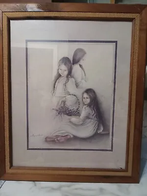 MARGARET KANE Art Print 3 Sisters DAYDREAMS Hand Signed FRAME MATTED  • $35