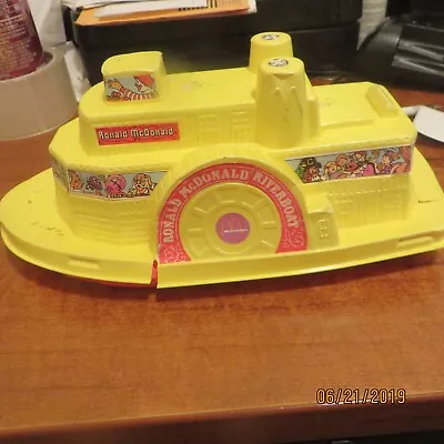 Vintage 1983 McDonald’s Ronald McDonald Riverboat Plastic Happy Meal Container • $10