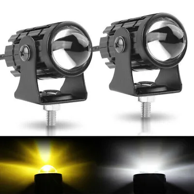 2x Mini LED Work Light Fog Driving Spot Lamp Pods OffRoad ATV Truck Yellow White • $17.98