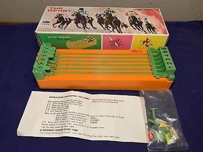 VINTAGE STELLAR 7998 THE DERBY HORSE RACE GAME W/ORIGINAL BOX And 8 Horses • $95