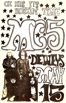 MC 5 - Madison WI - 1971 - Concert Poster • $9.99