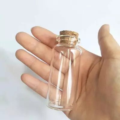 10pcs 30ml Cork Stopper Glass Bottle Vials Jars With Cork Wishing Bottle Wedd... • $23.01