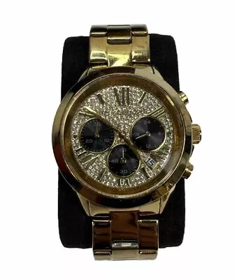 Michael Kors Bradshaw Women's Gold-tone Chronograph Watch MK6569 • $30