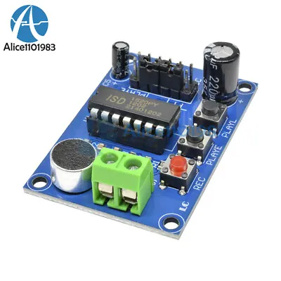 ISD1820 Voice Board Sound Recording Recorder Playback Module On-board Microphone • $2.41